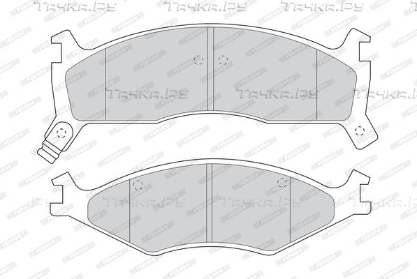 Тормозные колодки Ferodo Premier передние для Kia Sportage I 1994-2003. Артикул FDB1034