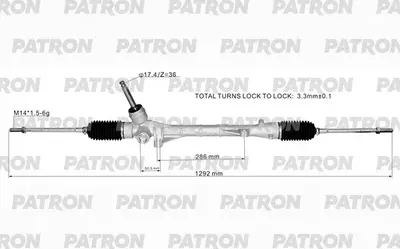 Рейка рулевая (Patron) Patron. Артикул PSG1060