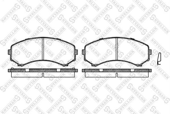 Тормозные колодки Stellox. Артикул 407 000-SX