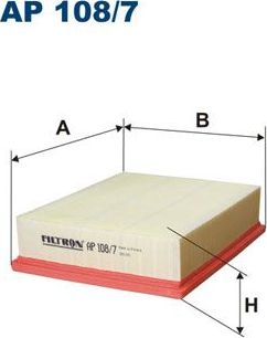 Воздушный фильтр Filtron. Артикул AP 108/7