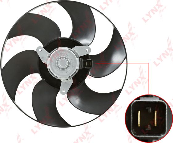 Вентилятор радиатора двигателя LYNXauto для Citroen XM II 1994-2000. Артикул RF-1149