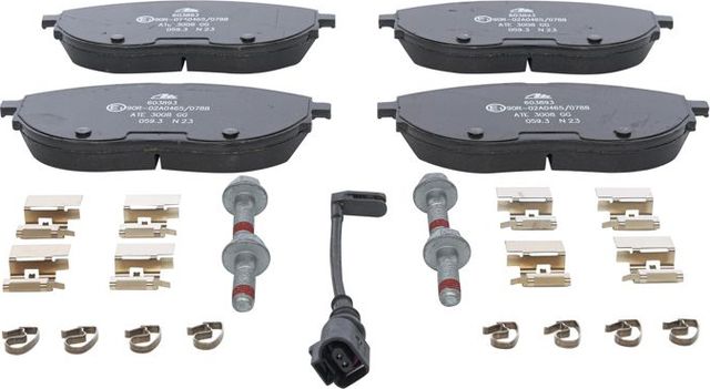 Тормозные колодки ATE передние для Volkswagen Multivan T6 2019-2026. Артикул 13.0460-3893.2