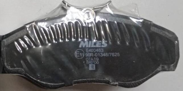 Тормозные колодки Miles (Low-Metallic). Артикул E400483