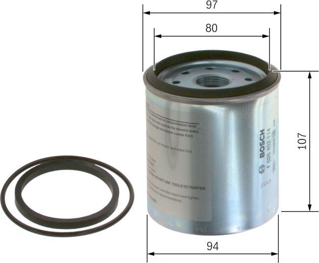 Топливный фильтр Bosch. Артикул F 026 402 114