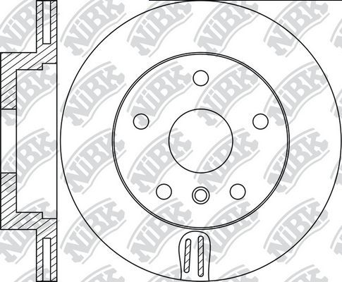 Тормозной диск NiBK. Артикул RN1773