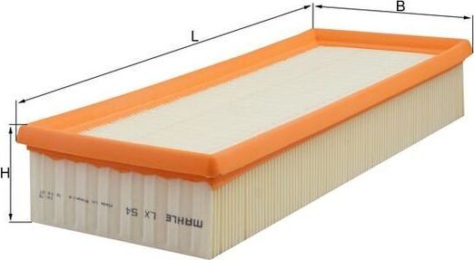 Воздушный фильтр Mahle. Артикул LX 54