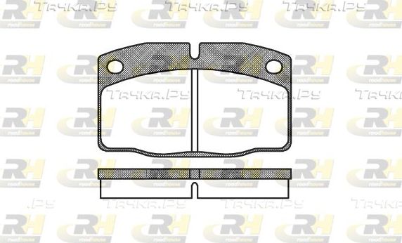 Тормозные колодки RoadHouse передние для Opel Ascona A 1975-1975. Артикул 2101.00
