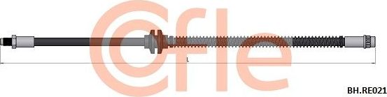 Тормозной шланг Cofle. Артикул 92.BH.RE021