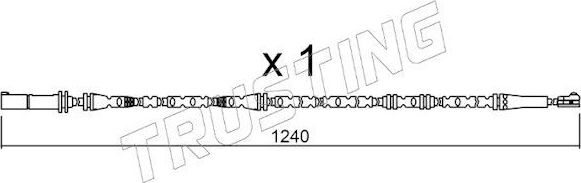 Датчик износа тормозных колодок  Trusting. Артикул SU.288