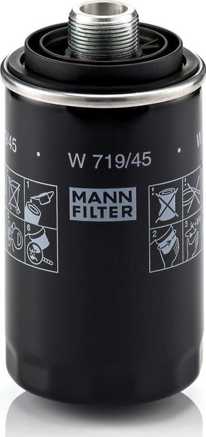Масляный фильтр Mann-Filter для Volkswagen Jetta VI 2010-2019. Артикул W 719/45