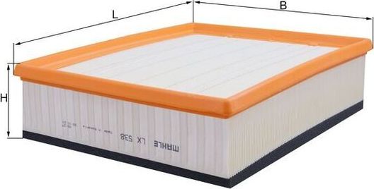 Воздушный фильтр Mahle. Артикул LX 538