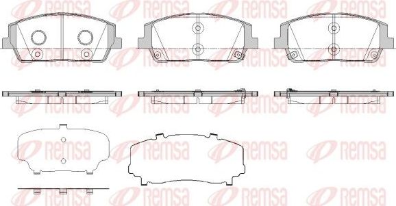 Тормозные колодки Remsa. Артикул 1880.02