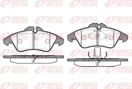 Тормозные колодки Remsa. Артикул 0578.00