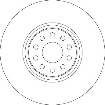 Тормозной диск TRW. Артикул DF6733S