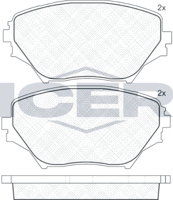 Тормозные колодки Icer. Артикул 181519