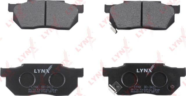 Тормозные колодки LYNXauto передние для Honda CR-X I 1986-1987. Артикул BD-3412