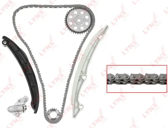 Комплект цепи ГРМ SKODA Rapid 1.4 2012- / Superb(3T) 1.4 2008-, VW Sharan 1.4 20 (Lynxauto). Артикул TK0216