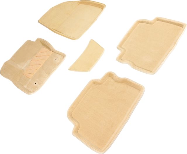 Коврики Seintex 3D ворсовые для салона Ford C-Max I 2003-2010 БЕЖЕВЫЕ. Артикул 84706