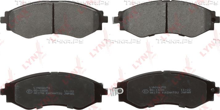 Тормозные колодки LYNXauto передние для Daewoo Magnus 1999-2006. Артикул BD-1808