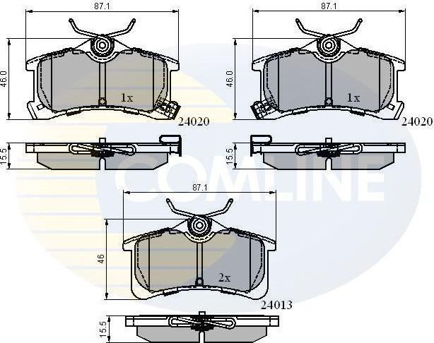 Тормозные колодки Comline Comline. Артикул CBP3903
