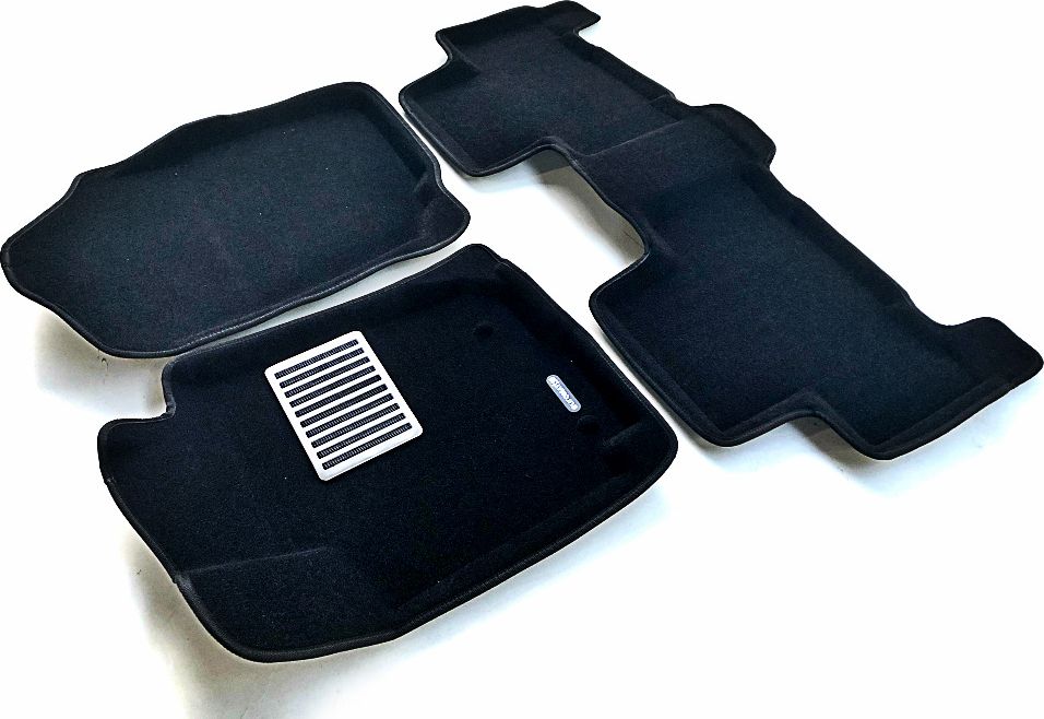 Коврики текстильные Euromat 3D Lux для салона Toyota RAV4 III 2006-2012 короткая база ЧЕРНЫЕ. Артикул EM3D-005126