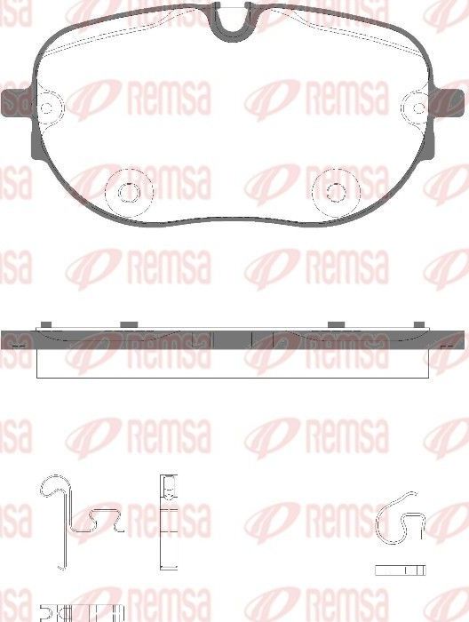 Тормозные колодки Remsa. Артикул 1963.00