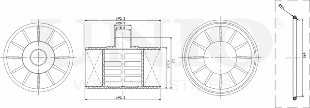 Фильтр масляный (Unio). Артикул FLT-20075