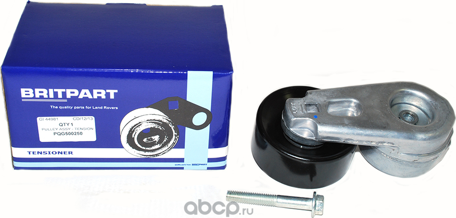 Натяжной ролик (натяжитель) приводного поликлинового ремня Britpart. Артикул PQG500250