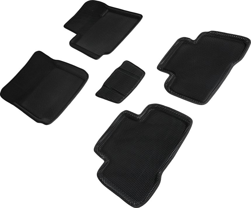 Коврики Seintex 3D EVA Соты для салона Suzuki SX4 I 2006-2013 ЧЕРНЫЕ. Артикул 95443