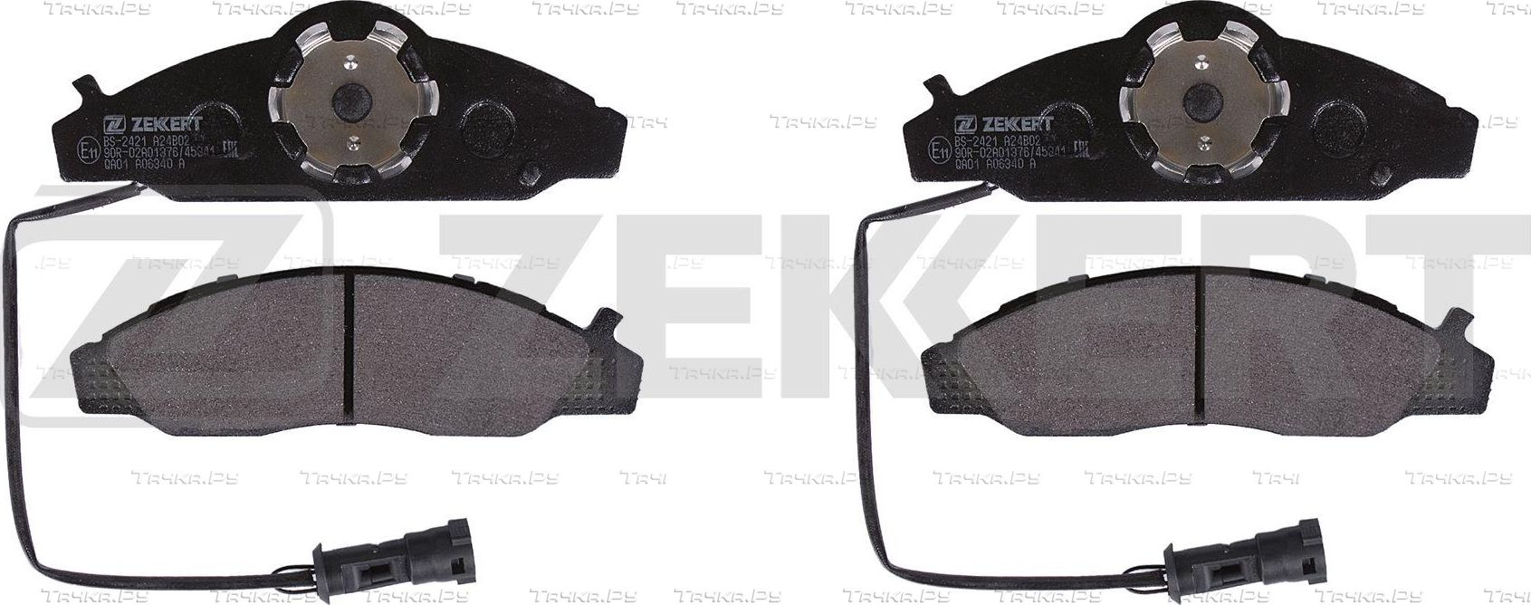 Тормозные колодки Zekkert передние для Daewoo Musso 1999-2002. Артикул BS-2421