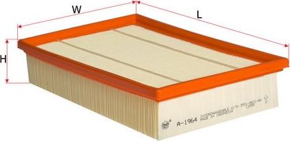 Воздушный фильтр Sakura для Volvo V50 I 2004-2012. Артикул A-1964