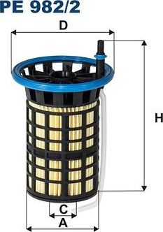 Топливный фильтр Filtron. Артикул PE 982/2