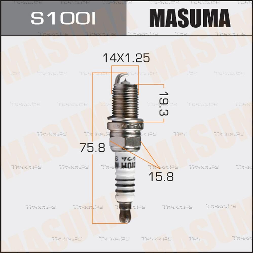 Свеча зажигания Masuma для Subaru Legacy III 1998-2003. Артикул S100I