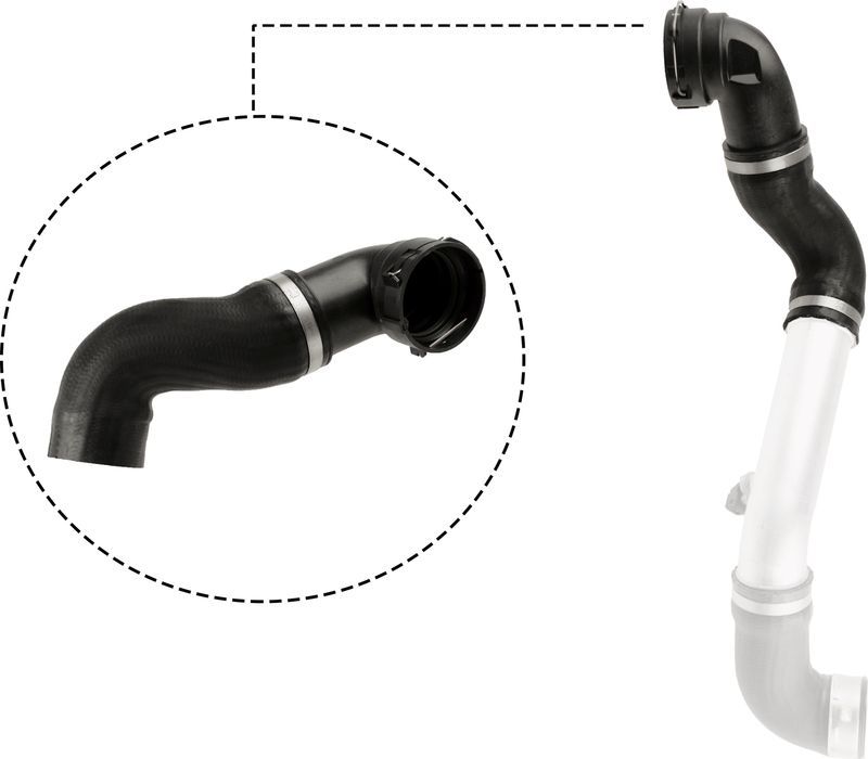 Патрубок интеркулера Gates (Силикон). Артикул 09-0730