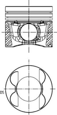 Поршень Kolbenschmidt для Mercedes-Benz C-Класс II (W203, CL203) 2005-2007. Артикул 40095600
