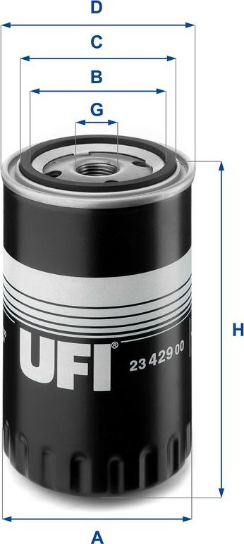 UFI Filters 23.280.00 Oil Filter 