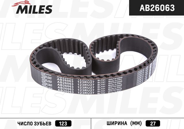 Ремень ГРМ Miles для Dacia Sandero I 2008-2013. Артикул AB26063