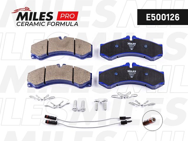 Тормозные колодки Miles (Керамика). Артикул E500126