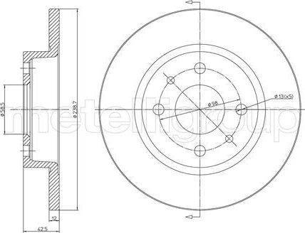 Тормозной диск Trusting. Артикул DF214