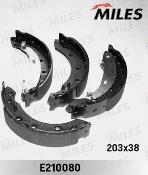 Тормозные колодки Miles задние для Citroen Saxo 1996-2004. Артикул E210080