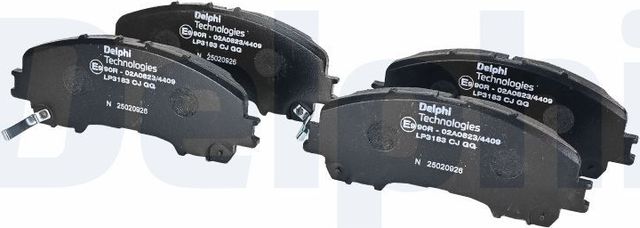 Тормозные колодки Delphi (Low-Metallic). Артикул LP3183