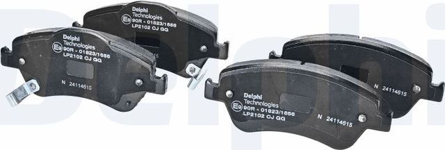 Тормозные колодки Delphi (Low-Metallic). Артикул LP2102