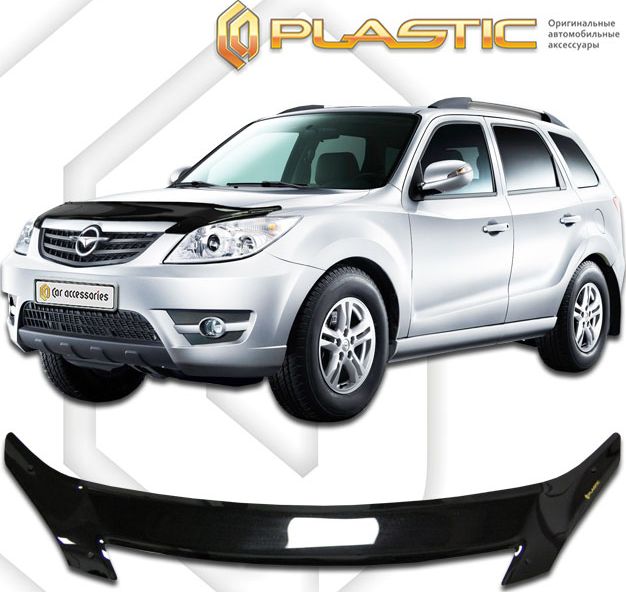 Дефлектор СА Пластик для капота (Classic черный) для Haima 7 2011-2026. Артикул 2010010109448