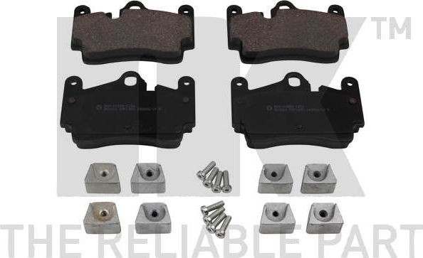 Тормозные колодки NK задние для Porsche Cayenne I (955) 2004-2007. Артикул 2247100