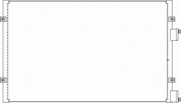 Радиатор кондиционера (конденсатор) Sakura для Chrysler PT Cruiser 2000-2010. Артикул 5091-9802