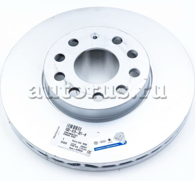 Тормозной диск VAG передний для Audi A3 IV (8Y) 2019-2026. Артикул 5Q0615301H