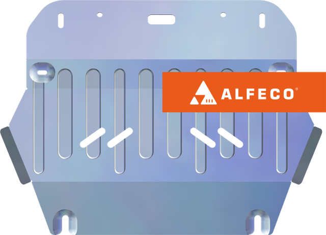 Защита алюминиевая Alfeco (4 мм) для радиатора Isuzu D-Max III 2021-2026. Артикул ALF.60.05AL4