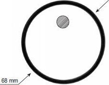 Прокладка термостата MotoRad (резина). Артикул MG28