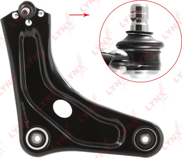 Поперечный рычаг передней подвески LYNXauto. Артикул C5273R