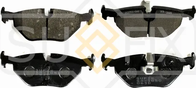 Колодки дисковые тормозные задние правые/левые BMW 3 (E36) 1990-1998 (Sufix). Артикул SX1050